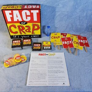 Fact Or Crap Trivia Game It's Your Call Imagination Complete Family Fun Night